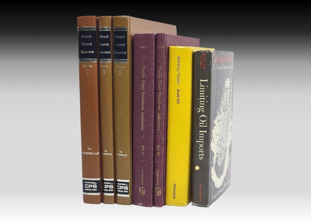 7x Global Oil Industry Hardcover Books