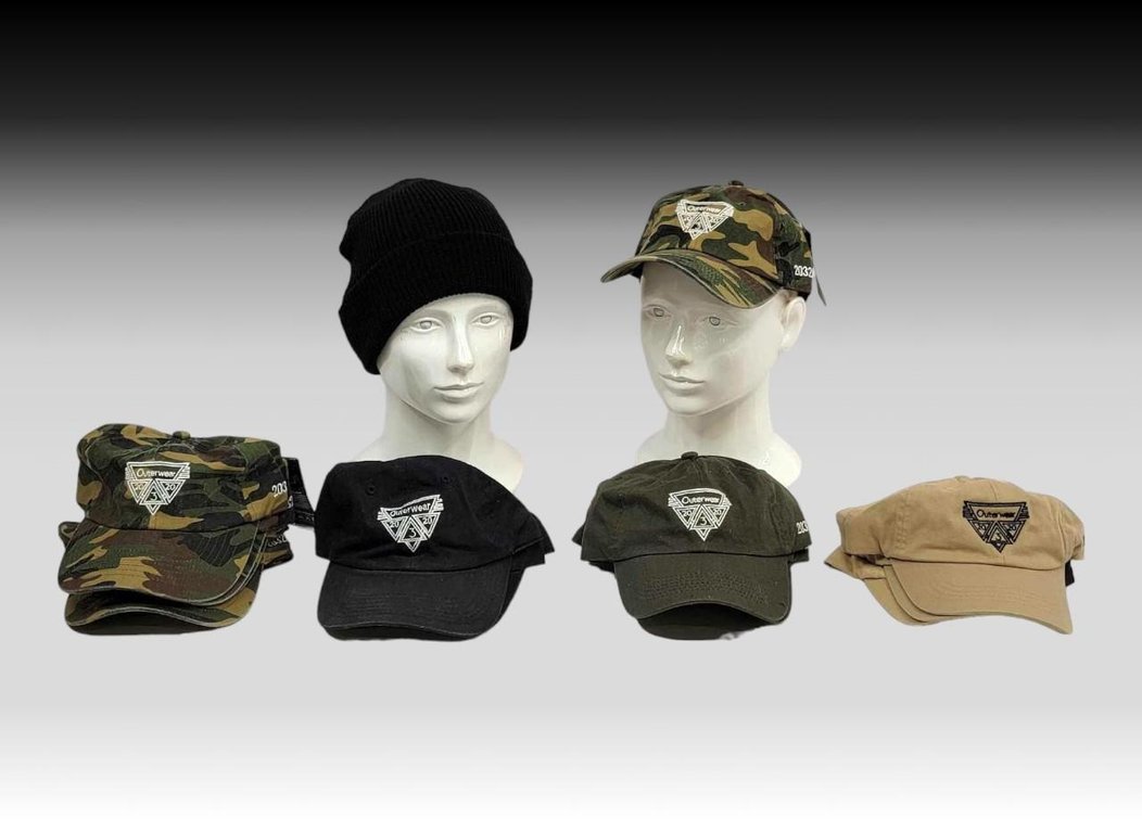 18x Alaska Themed Outerwear/Ball Caps, “20320”, The Elevation of Mt. McKinley