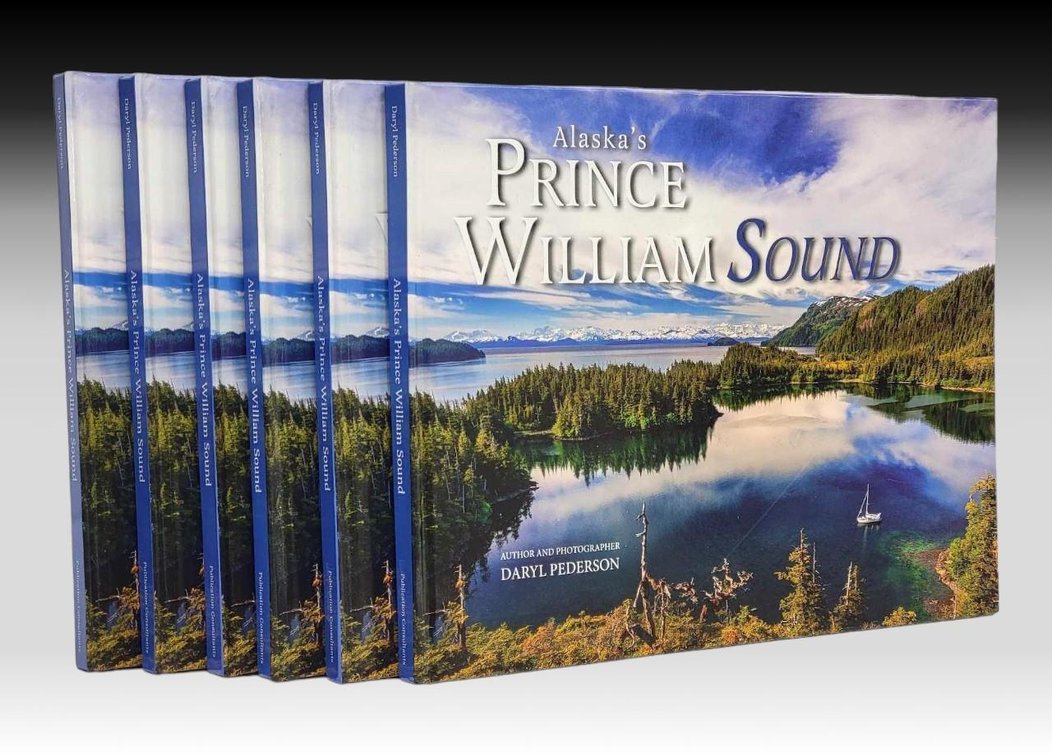 6x Daryl Pedersen "Alaska's Prince William Sound" First Edition Book