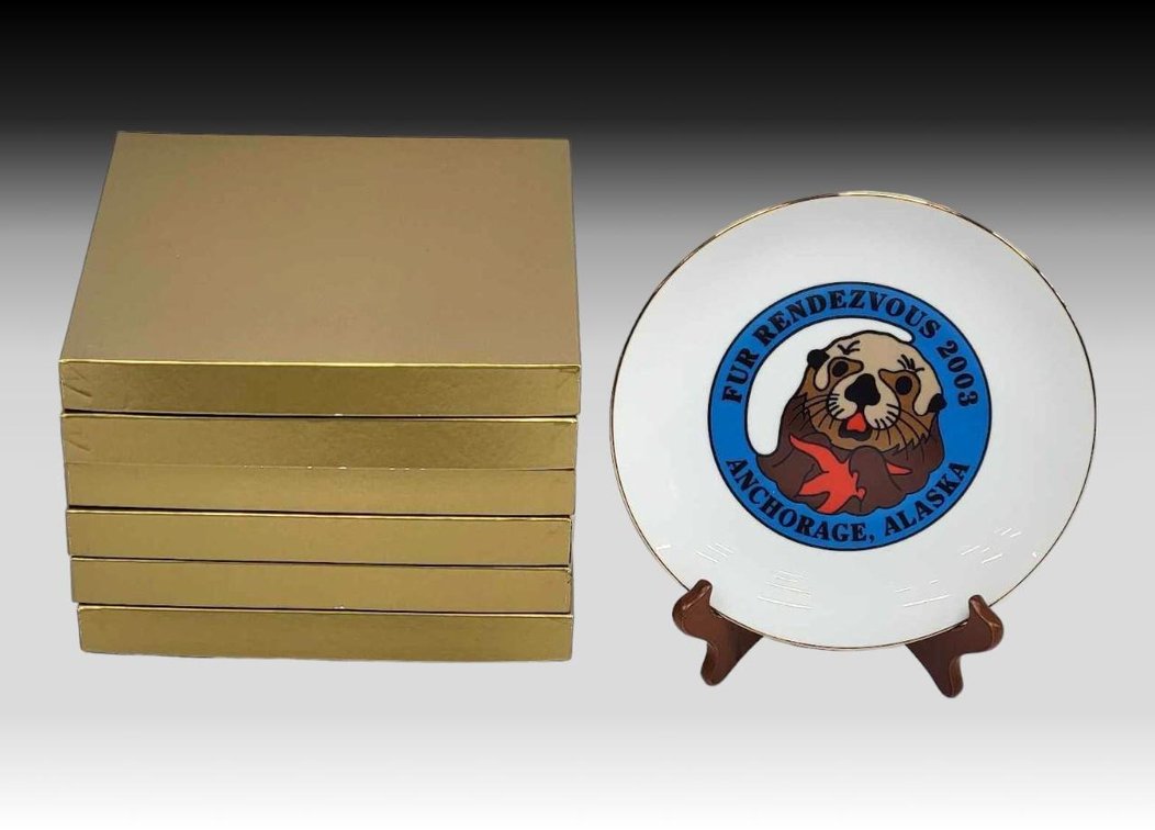 6x 2003 Fur Rendezvous Decorative Plates 