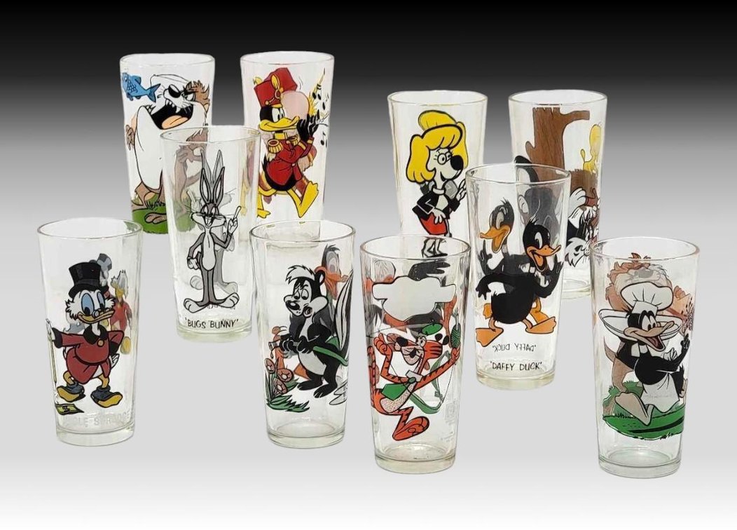 9x Pepsi Collector Series Glasses 