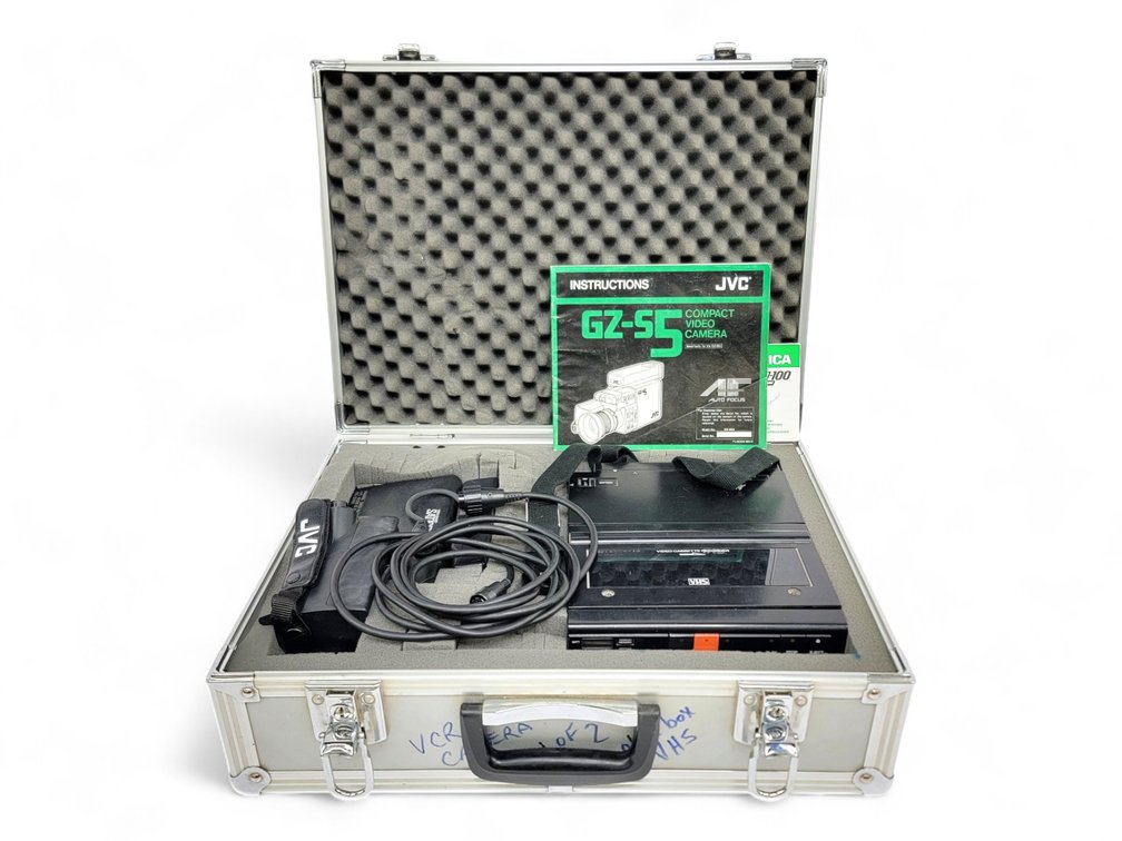 JVC Video Cassette Recorder & Compact Video Camera w/ Suitcase