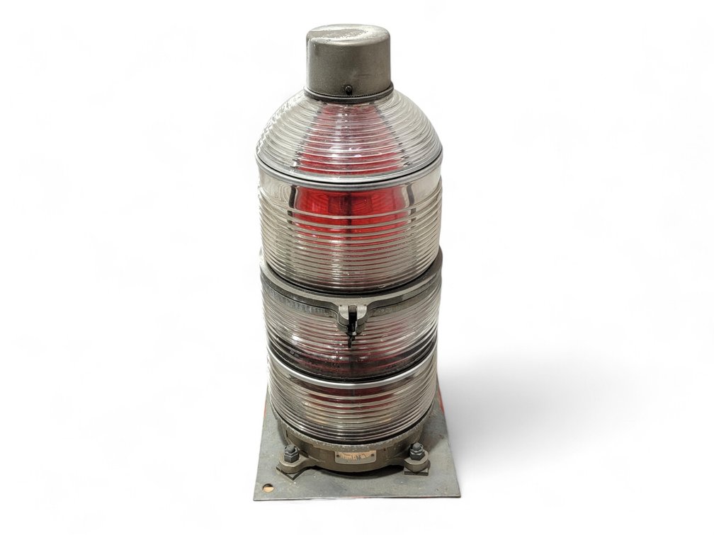 Vintage Red Reflector Beacon Light 