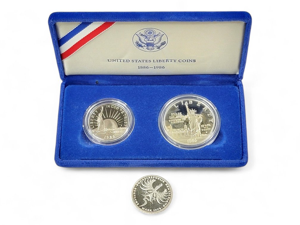 U.S Liberty Coins & German 5 Mark