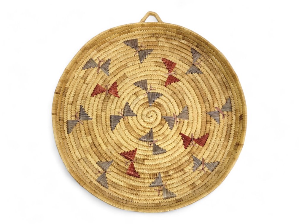Yup'ik Woven Butterfly Round Tray
