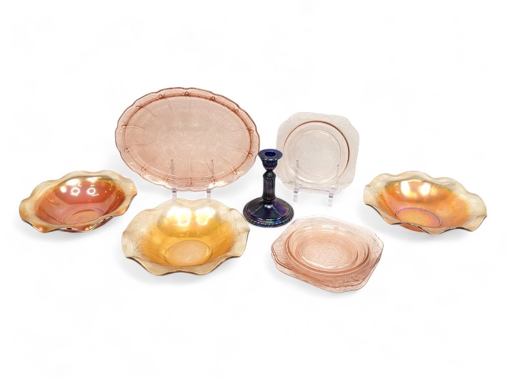 Carnival & Depression Glass Dishes