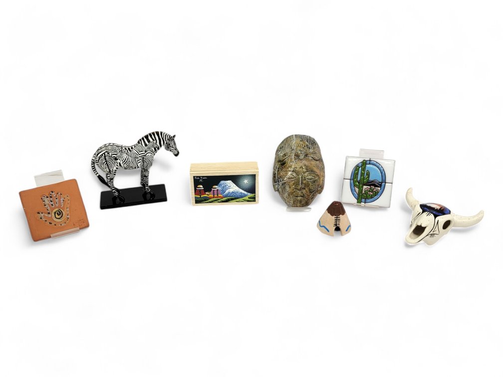 Ceramic Navajo Steer, Painted Box, Zebra Ceramic, Tiles & More