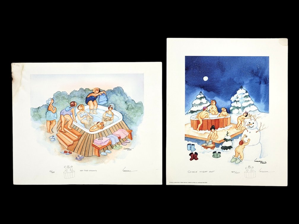 Barbara Lavallee - "Hot Tub Virgins" & "Girls Night Out" Prints