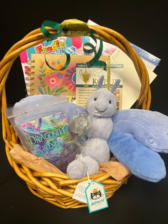 Bluebell Butterfly Jellycat Gift Basket - The Kobuk Coffee Company