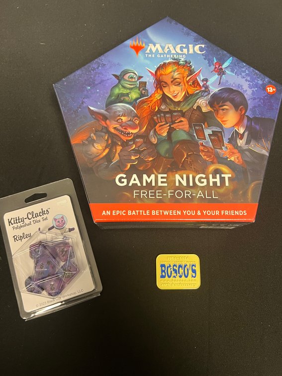 Magic The Gathering: Game Night, Polyhedral Dice, & $40 Bosco's Store Credit