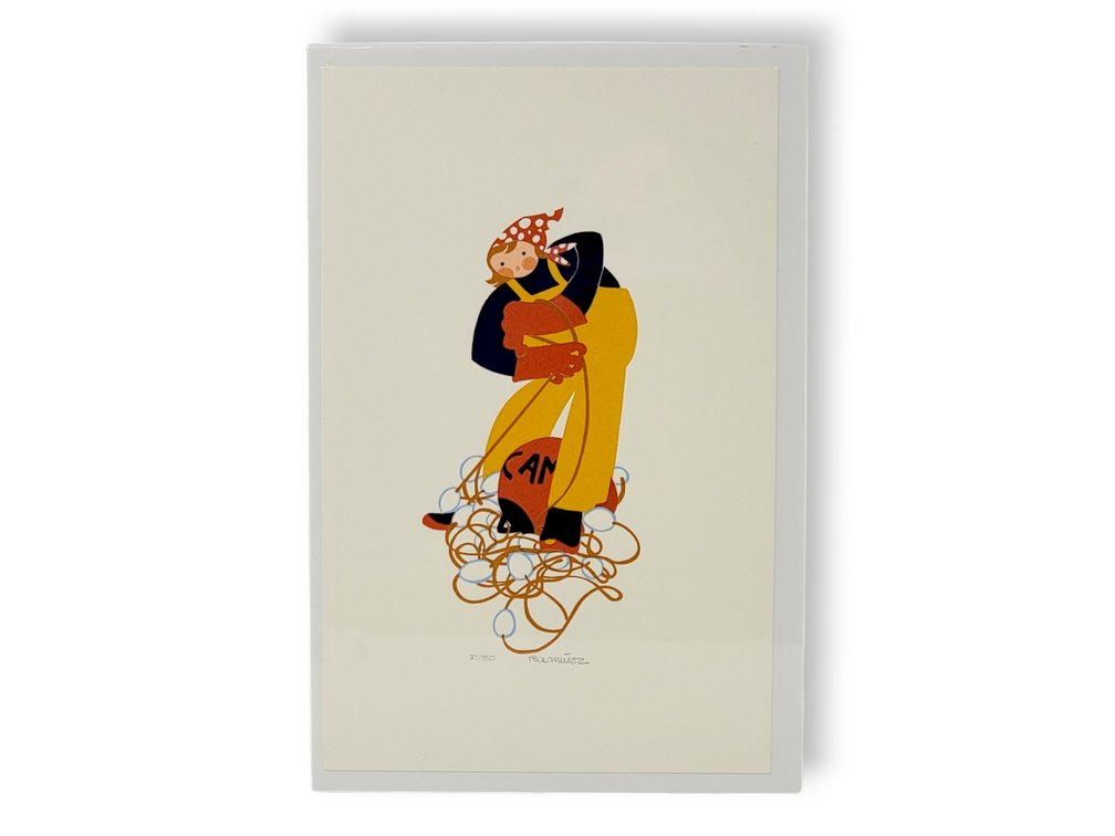Rie Muñoz "Untangling the Floats" Serigraph