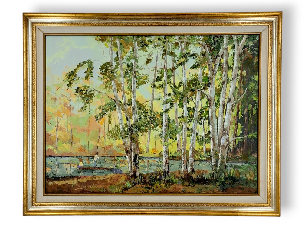 Jo Gordon Original Forestscape Oil Painting 