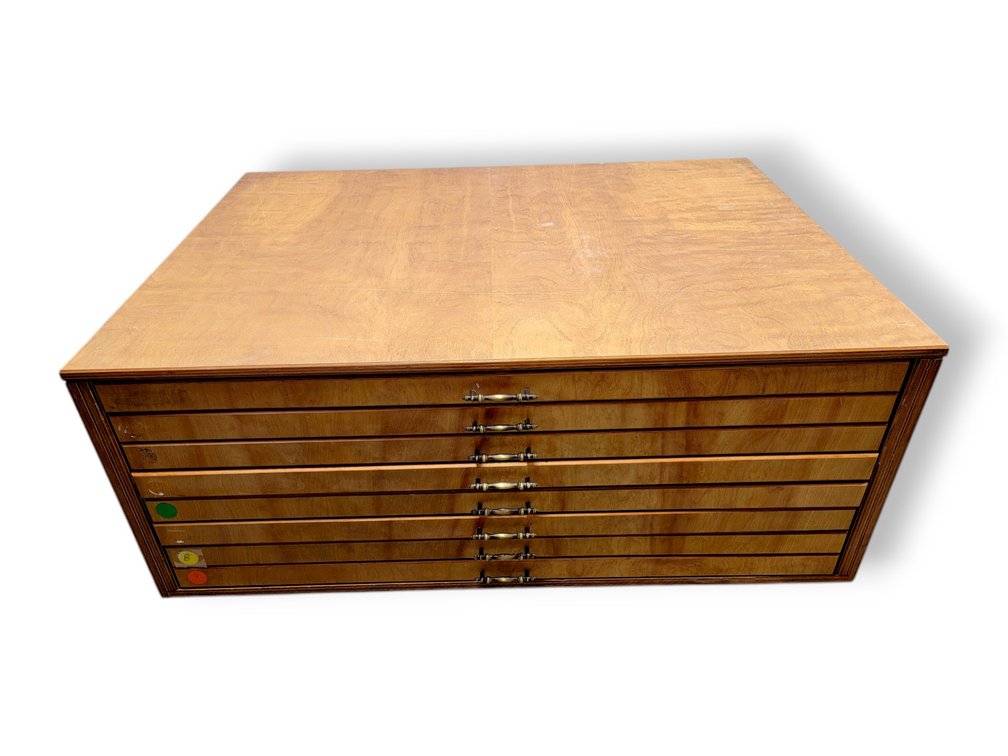 8-Drawer Flat File Cabinet