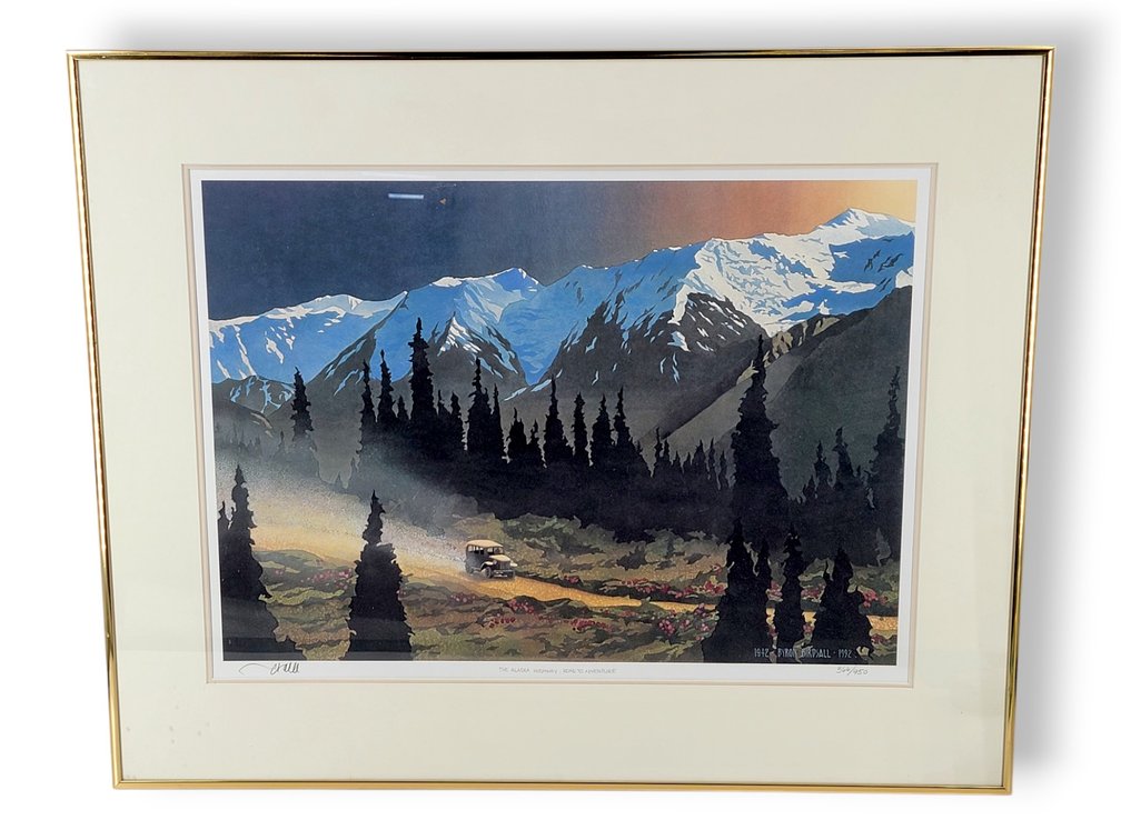 Byron Birdsall "The Alaska Highway, Road To Adventure" Print