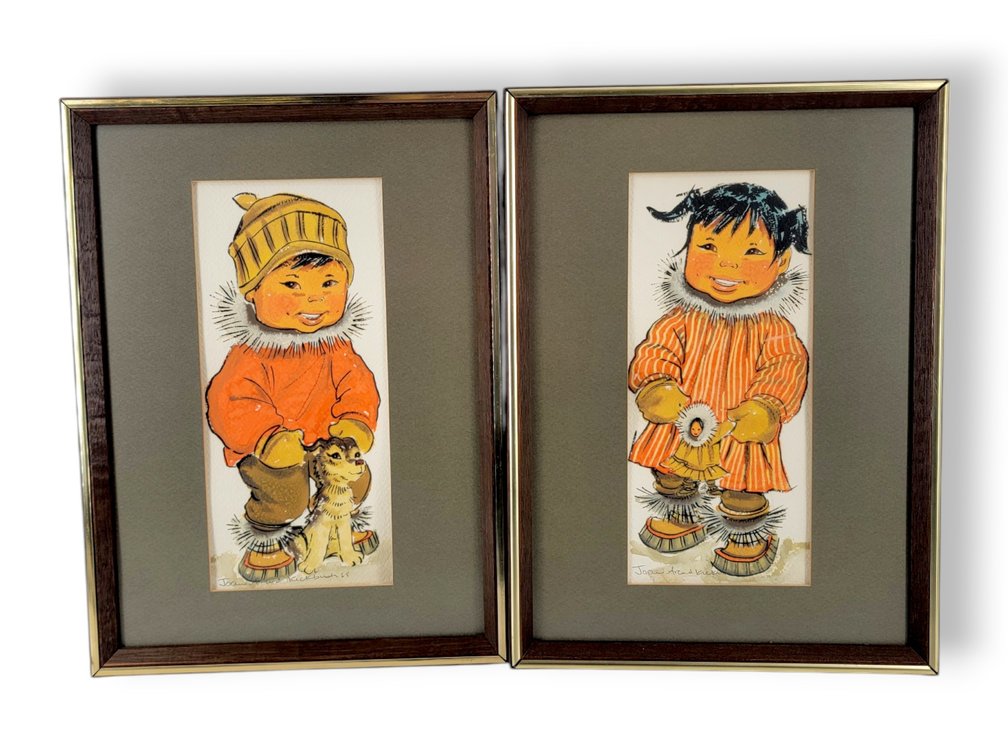 Joan Arend Kickbush Original Watercolor Portraits