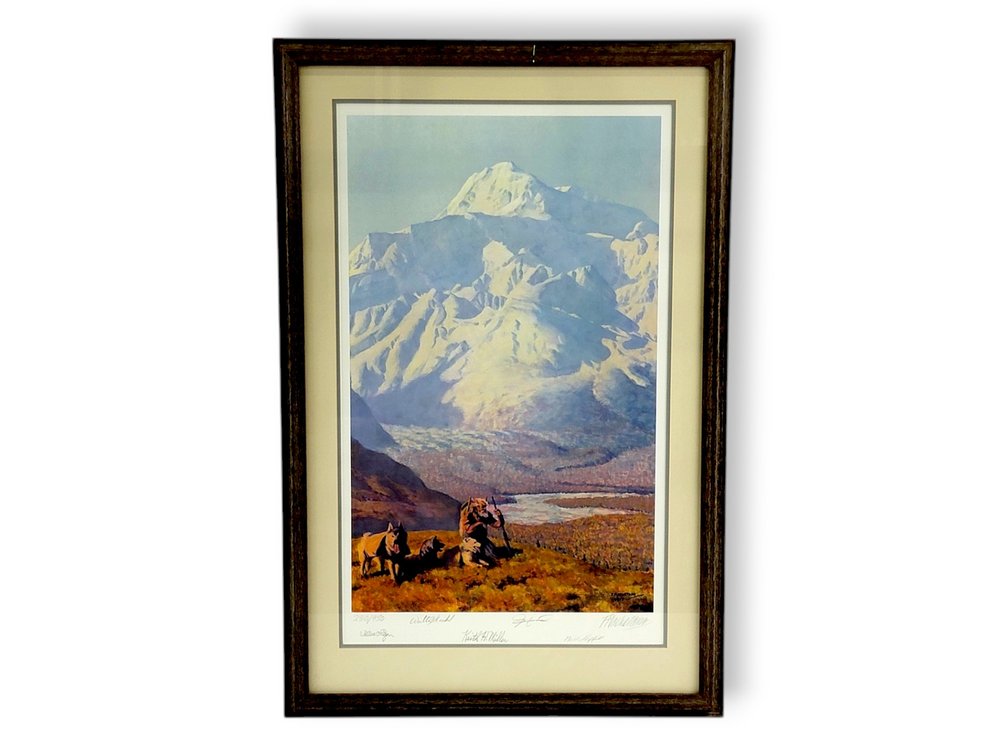 Fred Machetanz "Heritage of Alaska" Print Signed by Alaska's First 5 Governors