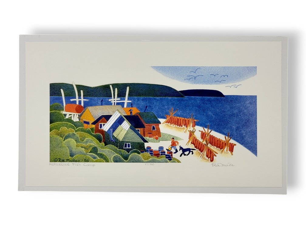 Rie Muñoz "Kotzebue Fish Camp" Print 