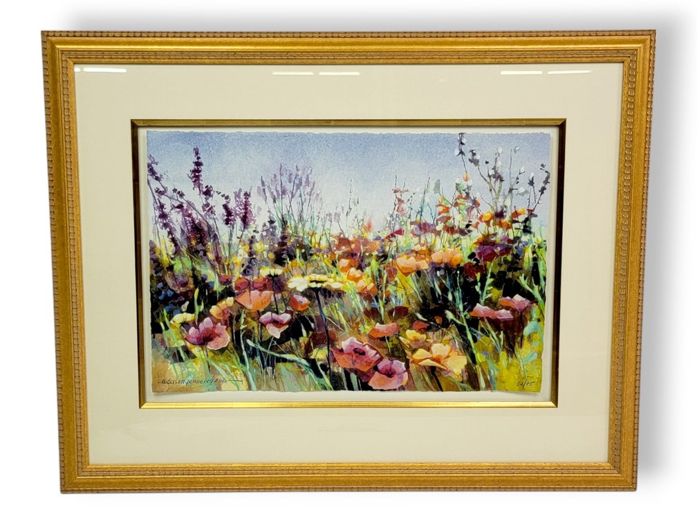 Susan Pennewell Ellis Floral Watercolor Print