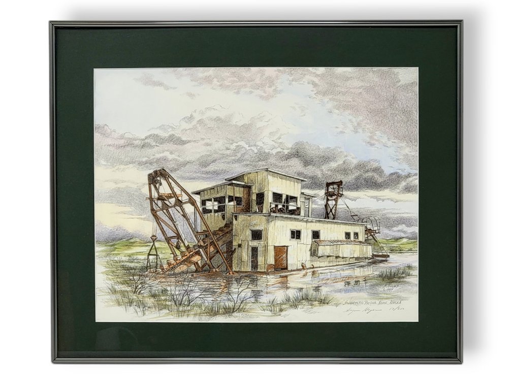S. Noyes "Swanberg Dredge - Nome, Alaska" Print 