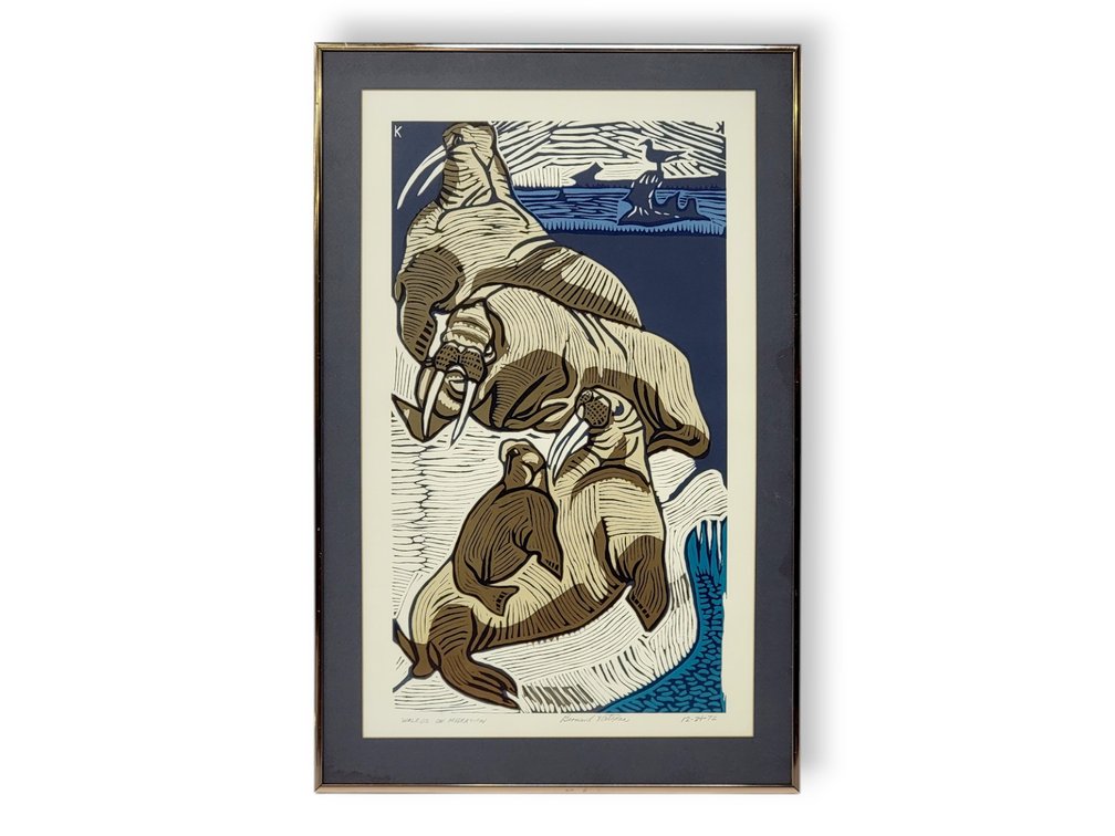Bernard Katexac "Walrus On Migration" Print 