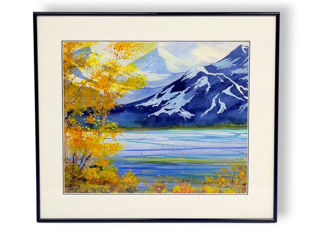 Naomi Elton Original Mountainscape Watercolor