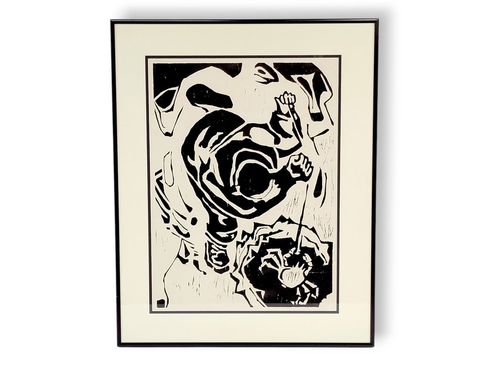 King Crab Fishing Block Print