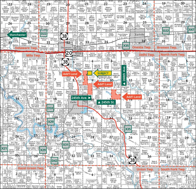 Image for Closed - Delaware Co., IA - 40.54 Ac., m/l (010-3246-02)