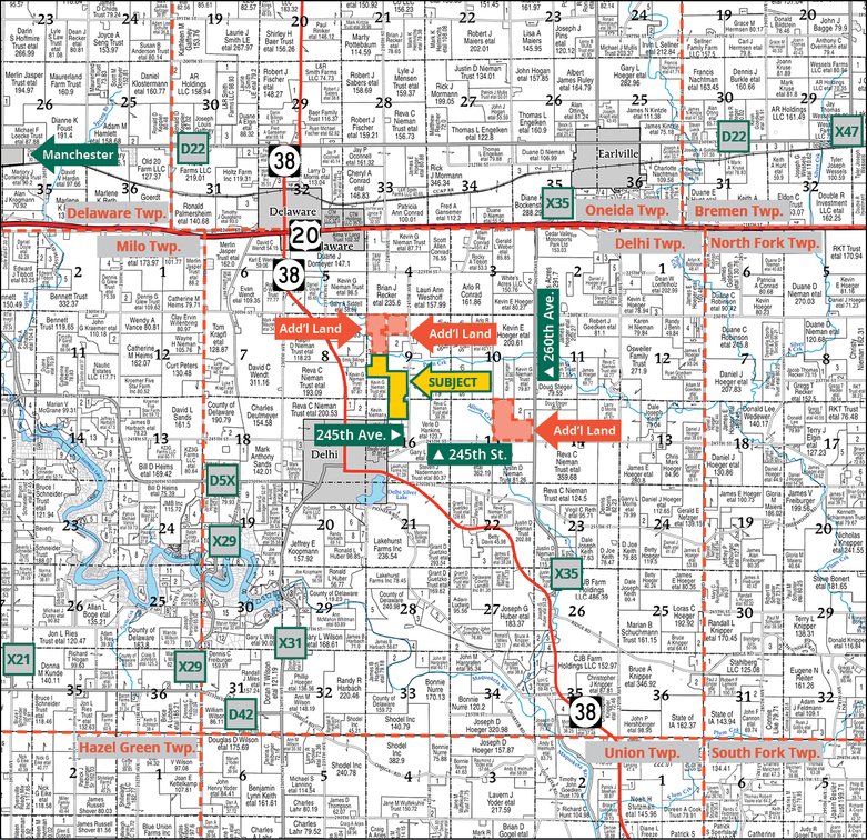 Image for Closed - Delaware Co., IA - 120.08 Ac., m/l (010-3246-03)