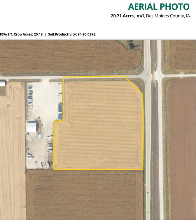 Image for Des Moines Co., IA - 20.71 Ac., m/l (010-3350-03)