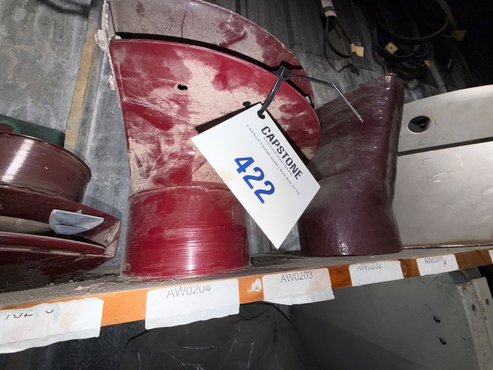 Assorted Industrial Metal Chutes Agricultural Components and Warehouse Shelving