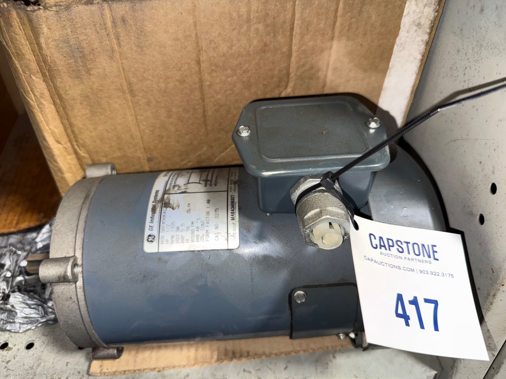 GE Industrial Systems DC Electric Motor 1/2 HP