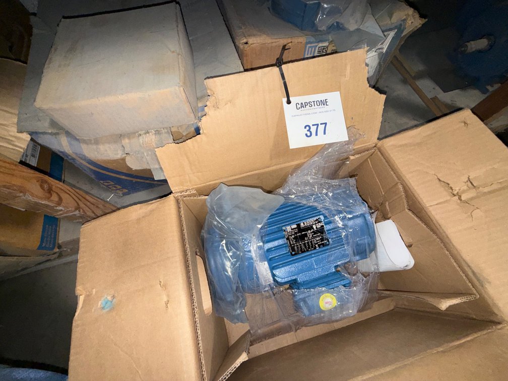 WEG Electric Motor, 1.5HP, 3-Phase, New in Box