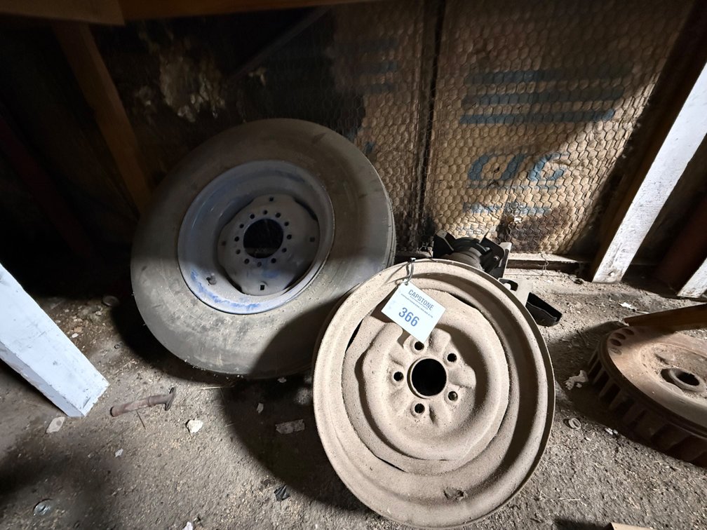 Assorted Steel Wheels, Brake Drums & Automotive Parts