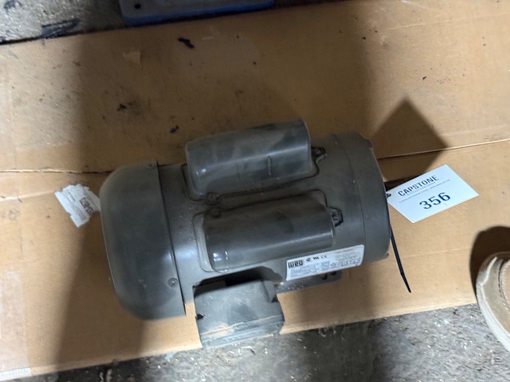 WEG Electric Motor, Single Phase 1HP, 208-230V