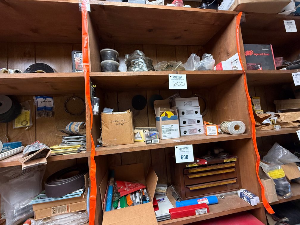 Assorted Maintenance Parts, Hardware, and Shop Supplies