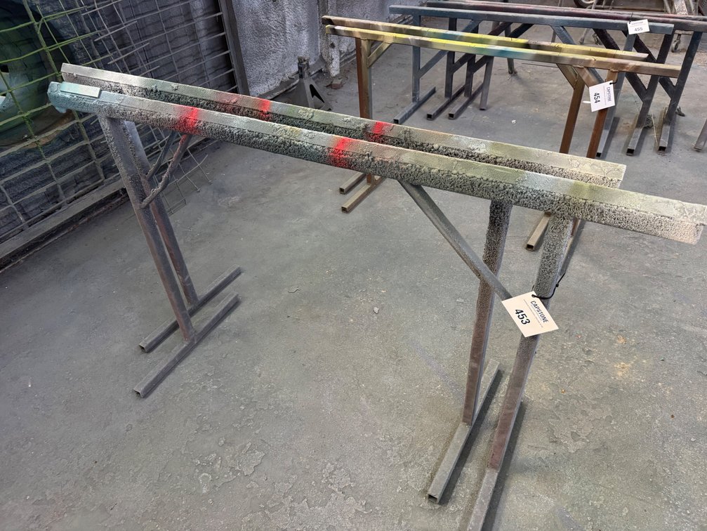 Pair of Heavy-Duty Welded Steel Workshop Trestle Stands