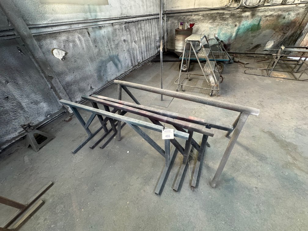 Heavy Duty Welded Steel Industrial Shop Sawhorses Set