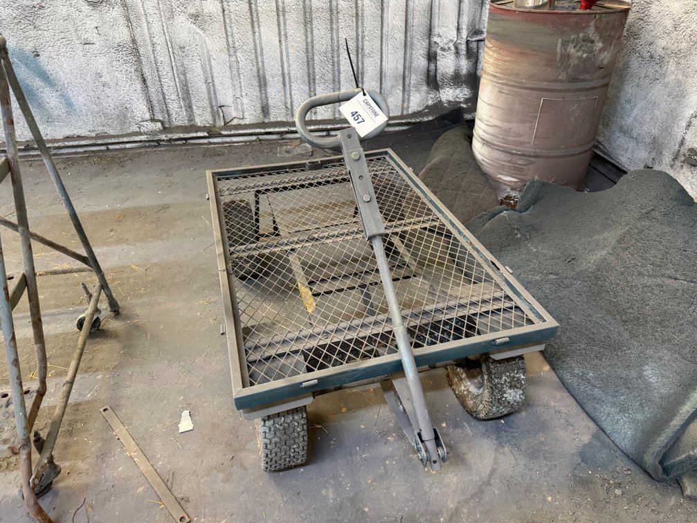 Heavy Duty Steel Mesh Garden Cart Utility Wagon