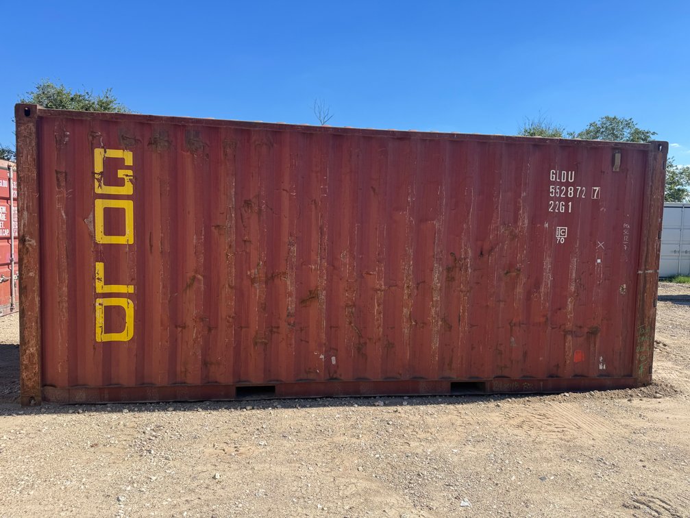 Red 20' Shipping Container (3601)