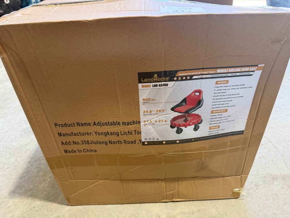 Landhonor Mobile Rolling Gear Seat