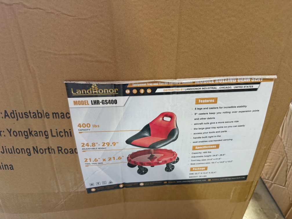 Landhonor Mobile Rolling Gear Seat