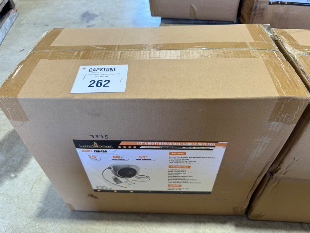 Landhonor 1/2" x 100' Retractable Garden Hose Reel