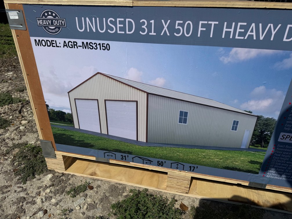 31' x 50' Heavy Duty Metal Storage Building