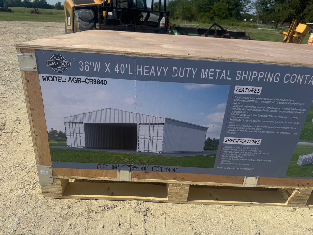 36'W x 40'L Metal Shipping Container Roof Kit