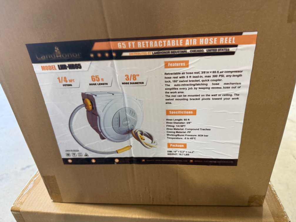 Landhonor 65' Retractable Air Hose Reel