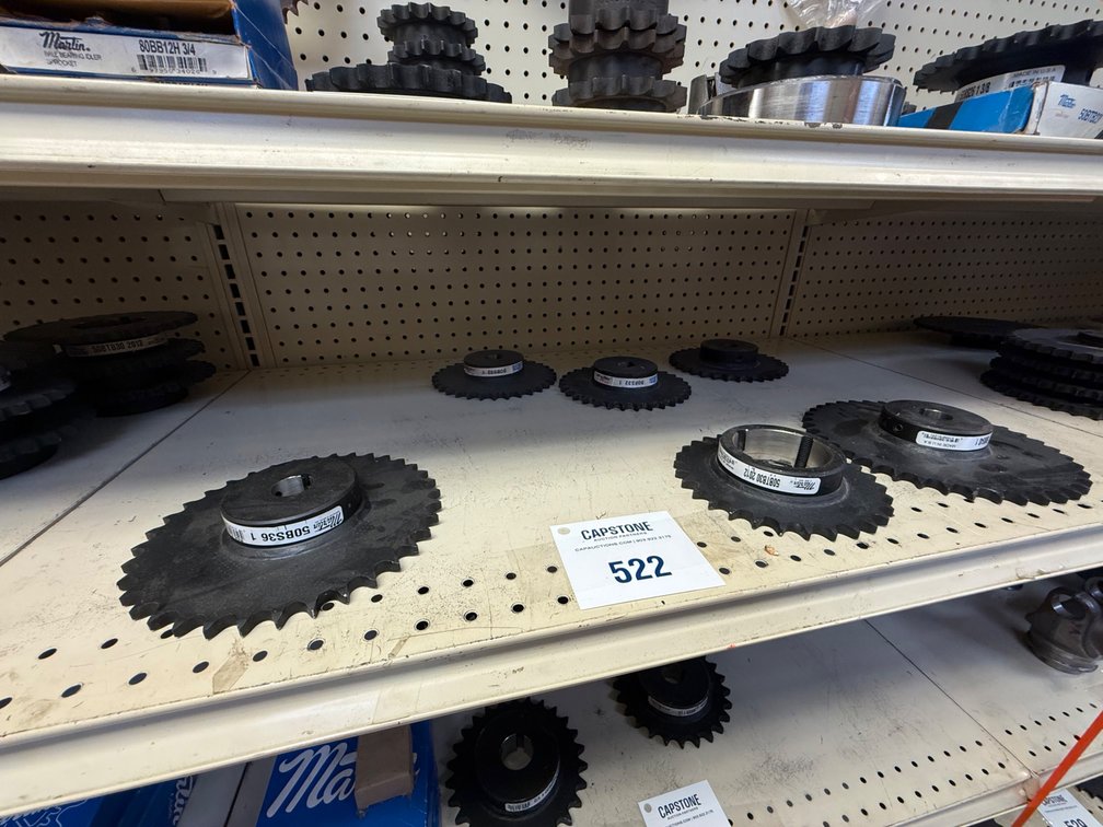 Assorted Martin Sprocket and Gear Industrial Roller Chain Drive Lot