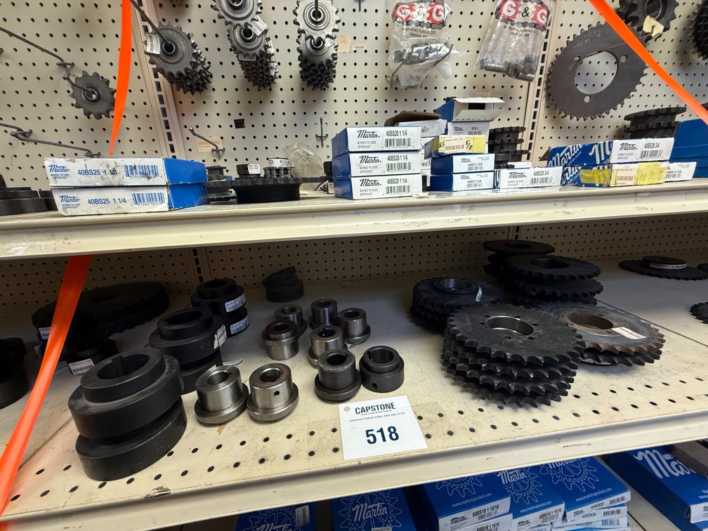 Martin Industrial Drive Sprockets and Steel Bushings Shelf Lot