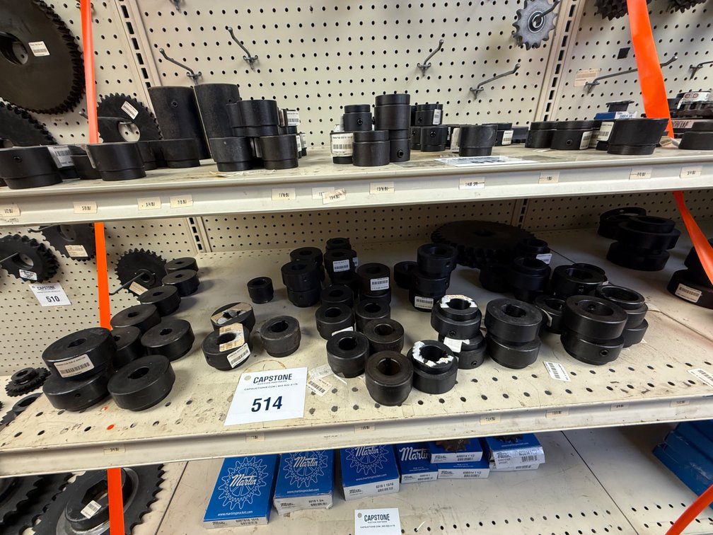Large Assortment Industrial Weldable Hubs and Drive Sprockets Lot