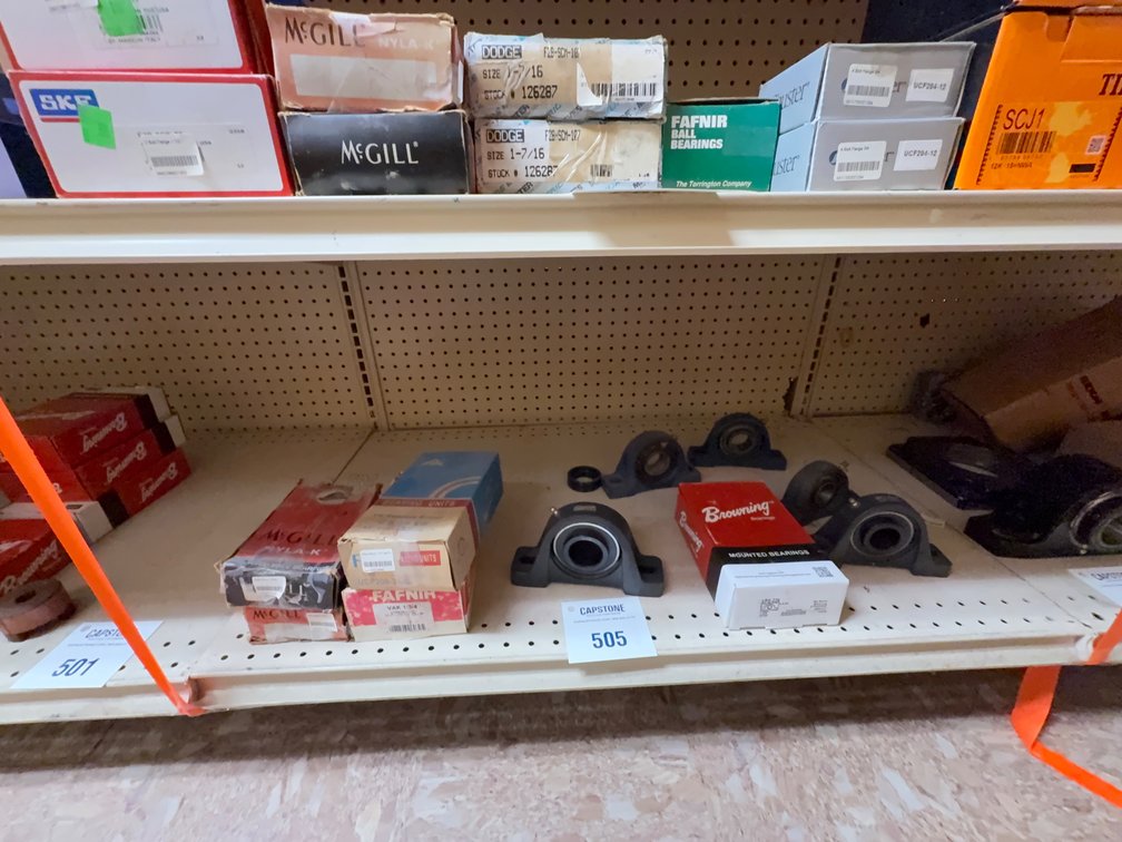 Assorted Industrial Pillow Block Bearings Browning McGill Fafnir FK