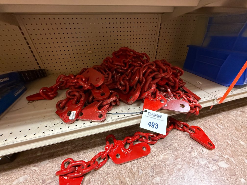 Heavy Duty Red Painted Steel Lift Boom Chain Assembly